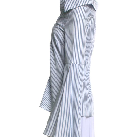 NWT Carolina Constas Stripe Bell Sleeve Shirt - Picture 4 of 4